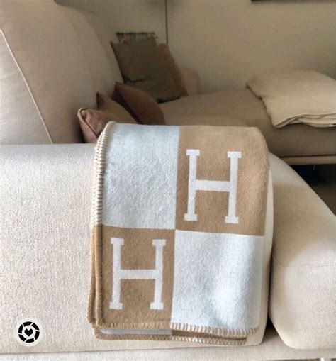 hermes blanket white couch|Hermes blanket cost.